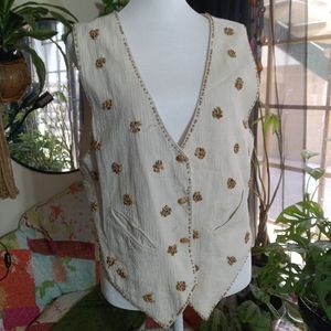 Vintage beaded vest
